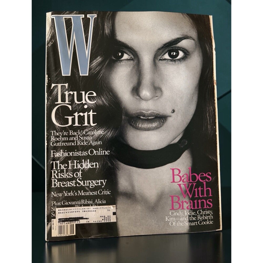 W Magazine 06/2000 CINDY CRAWFORD Giovanni Ribisi CLAUDIA SHIFFER Bridget Hall
